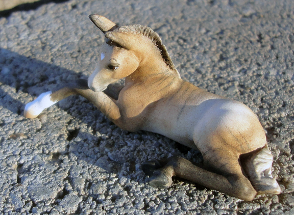  baby mule / breyer stablemate custom mini model horse by Sarah Tregay