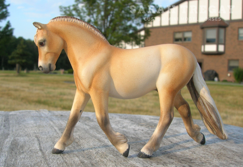 Fjord Gelding breyer stablemate custom mini model horse by Sarah Tregay