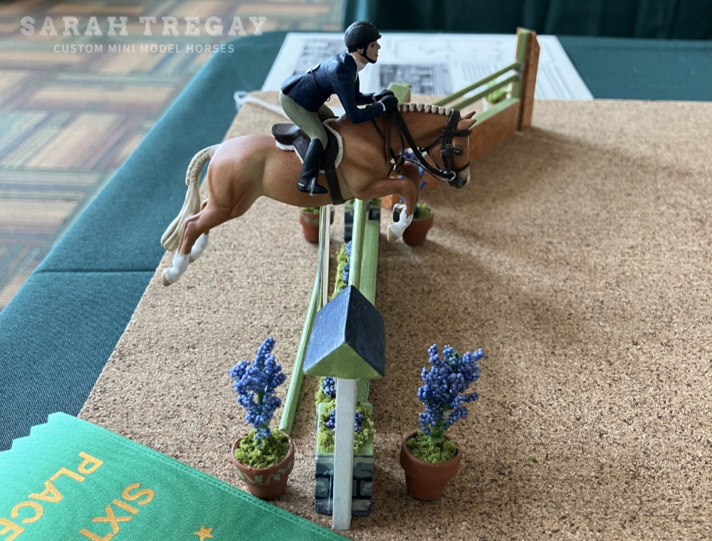hunter over fences custom Breyer stablemate at Breyerfest open show by Sarah Tregay
