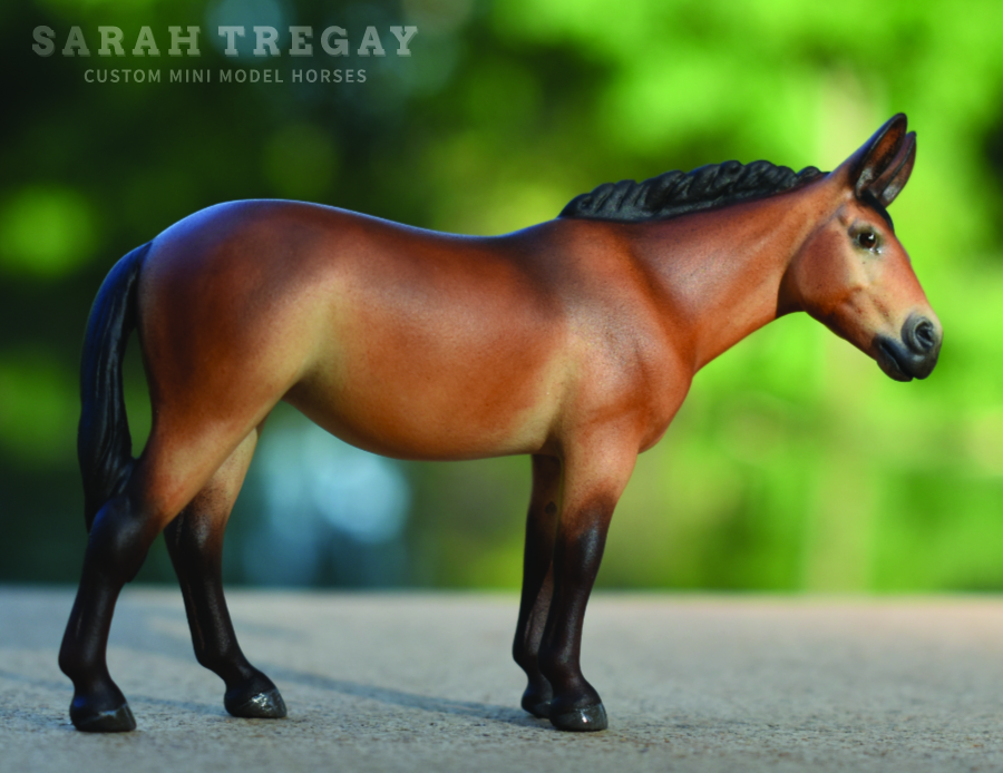 CM model horse mule Custom Breyer Stablemate (mini) by Sarah Tregay bay molly mule