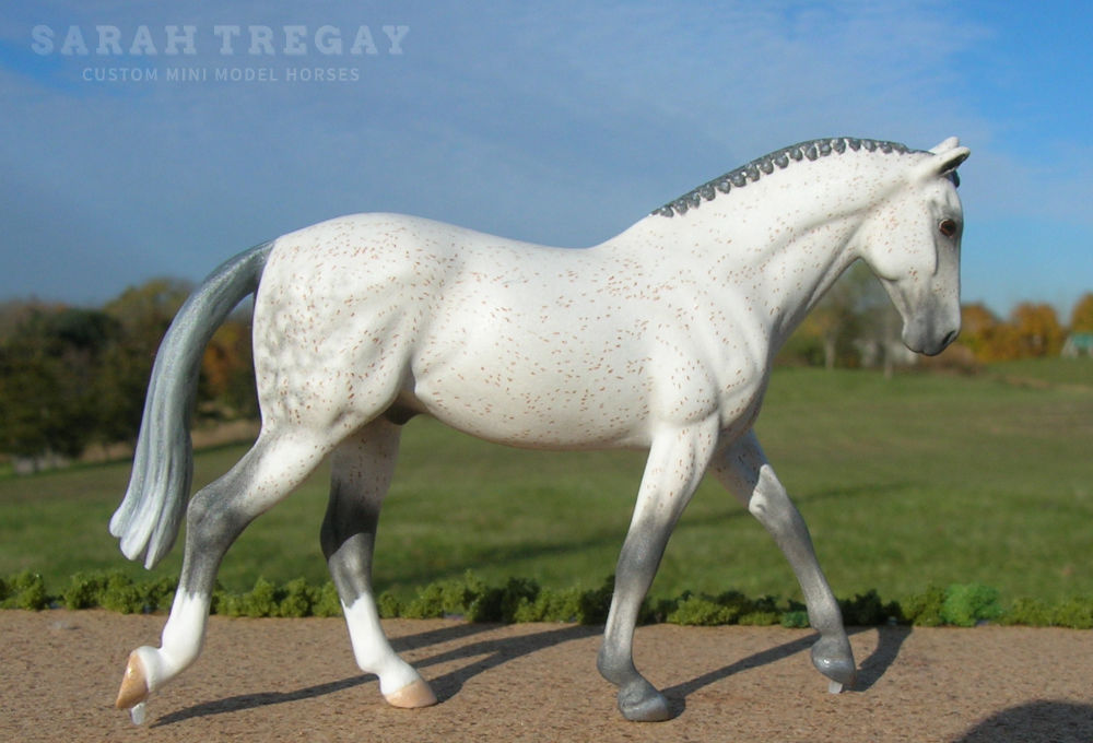 Segway, breyer stablemate custom mini model horse Vanner by Sarah Tregay