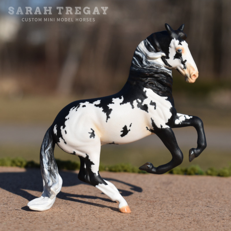 CM mini Alborozo Model horse / Breyer Stablemate Custom by Sarah Tregay in chestnut