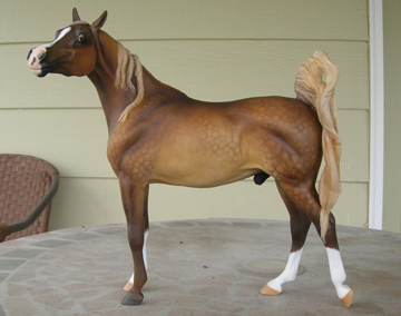 custom resin model horse by Sarah Tregay