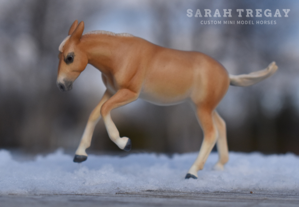 CM Breyer by Sarah Tregay, a Custom Mini/ Stablemate Model Horse Rovet to mule