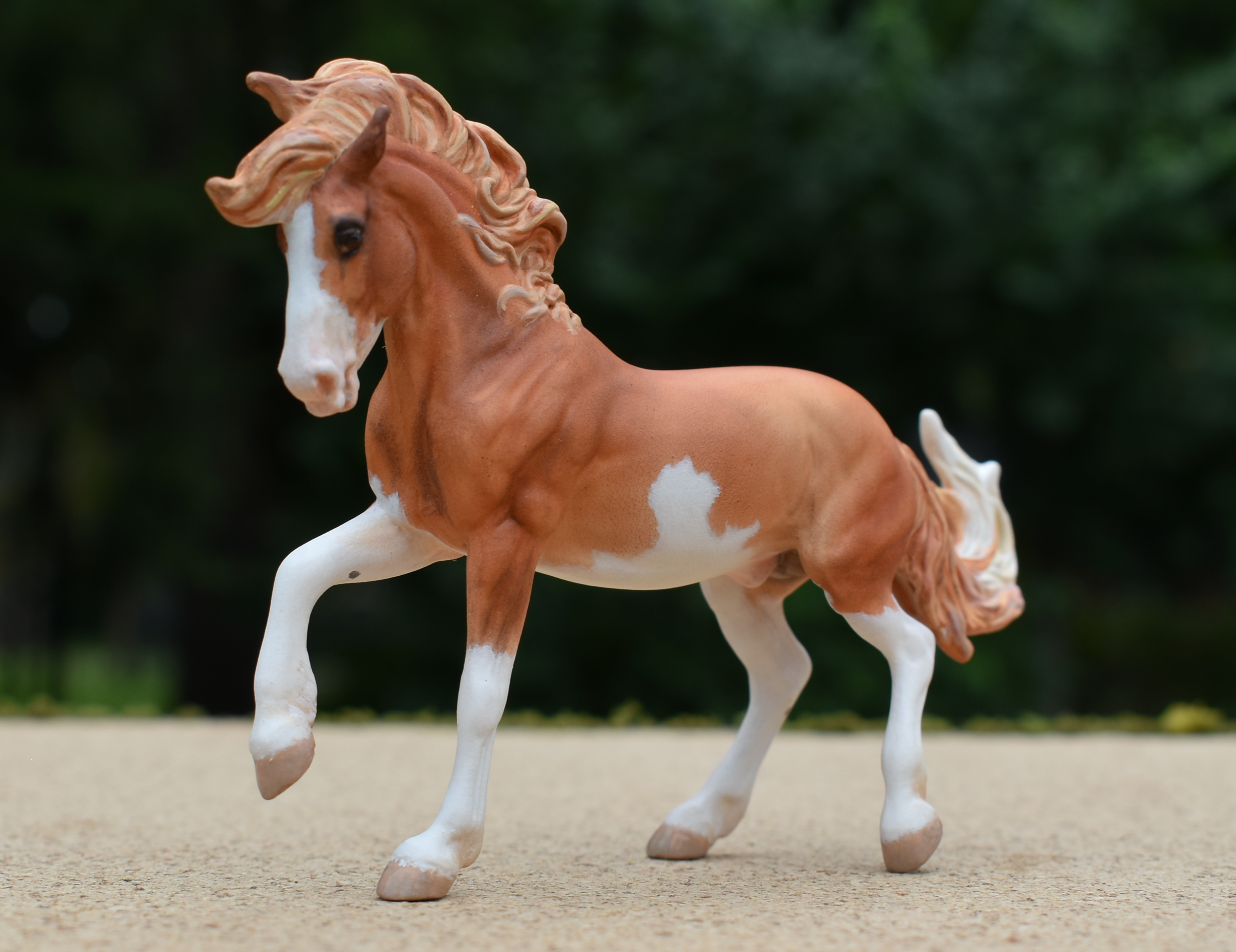 CM Breyer by Sarah Tregay, a Custom Mini/ Stablemate Model Horse to chestnut splash white on Fireheart