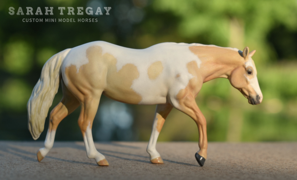Custom Breyer SM Mini model horse by Sarah Tregay