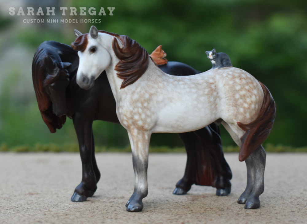 breyer stablemate rose gray custom mini model horse by Sarah Tregay