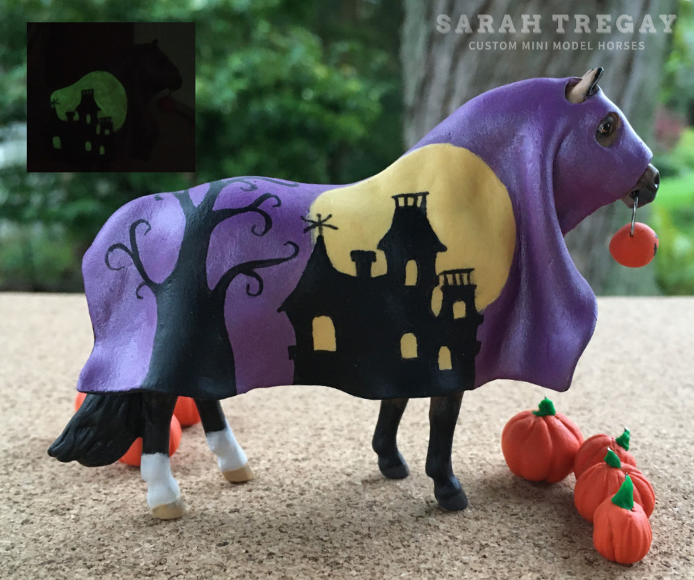 Breyer custom stablemate halloween model horse by Sarah Tregay