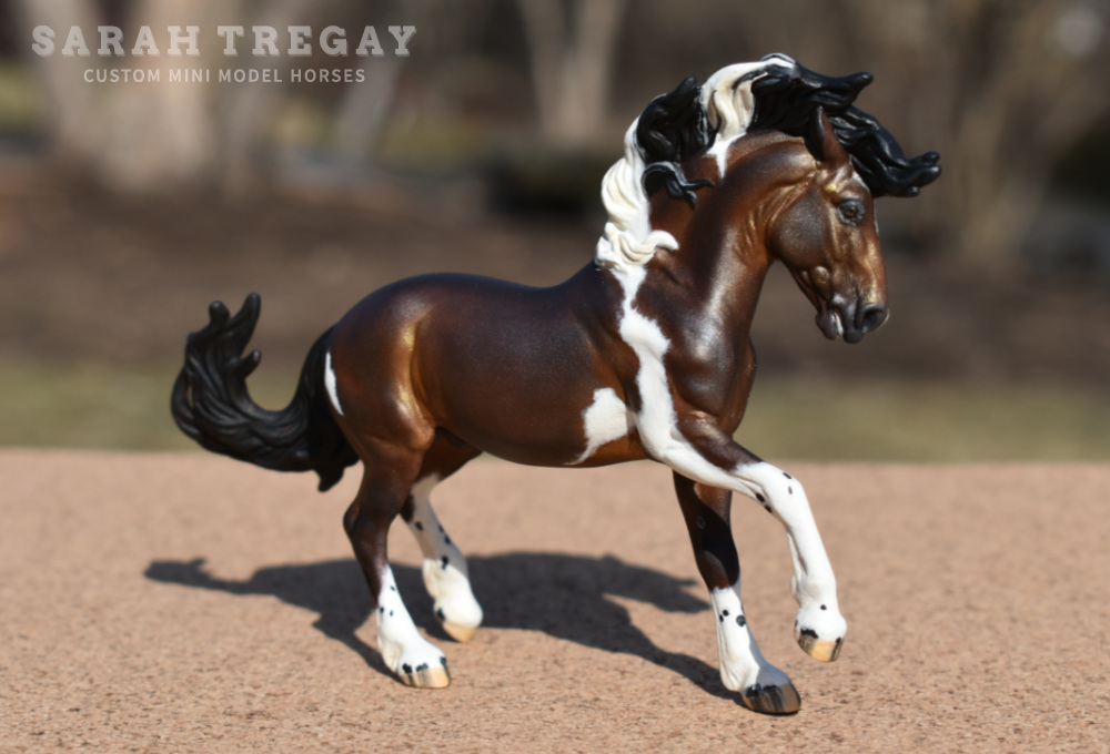 custom mini model horse Custom Breyer stablemate by Sarah Tregay (Breyer Stablemate Fireheart)