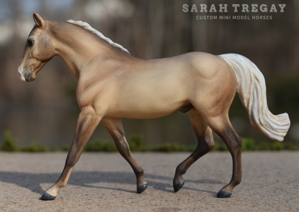 CM dunalino MFT gelding by Sarah Tregay, a Custom Mini/ Stablemate Model Horse