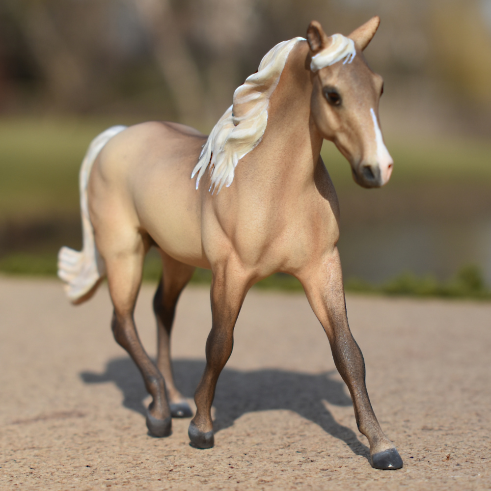 CM dunalino MFT gelding by Sarah Tregay, a Custom Mini/ Stablemate Model Horse