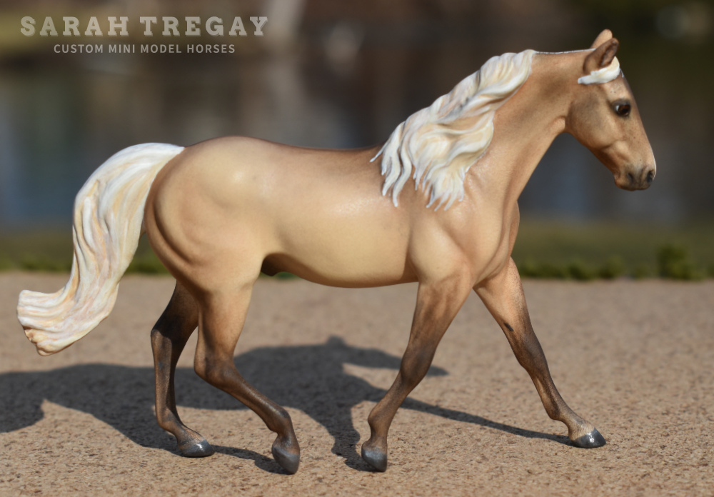 CM dunalino MFT gelding by Sarah Tregay, a Custom Mini/ Stablemate Model Horse