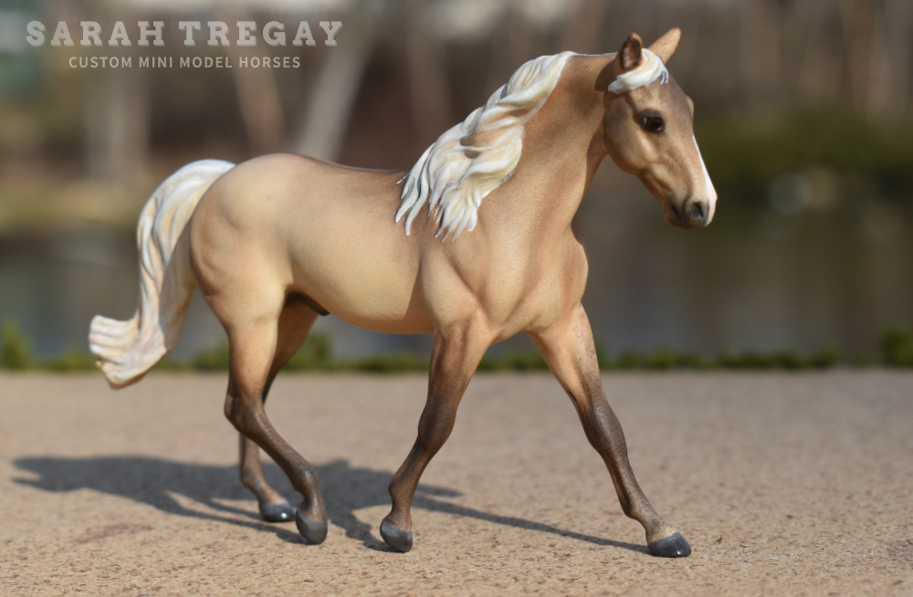 CM dunalino MFT gelding by Sarah Tregay, a Custom Mini/ Stablemate Model Horse