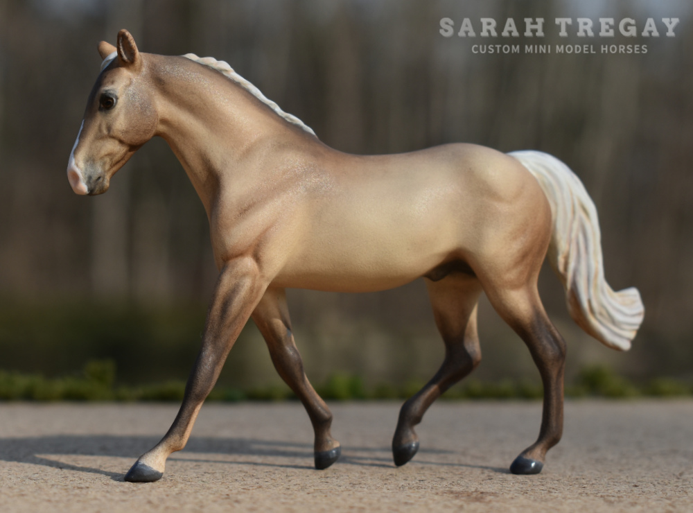 CM dunalino MFT gelding by Sarah Tregay, a Custom Mini/ Stablemate Model Horse