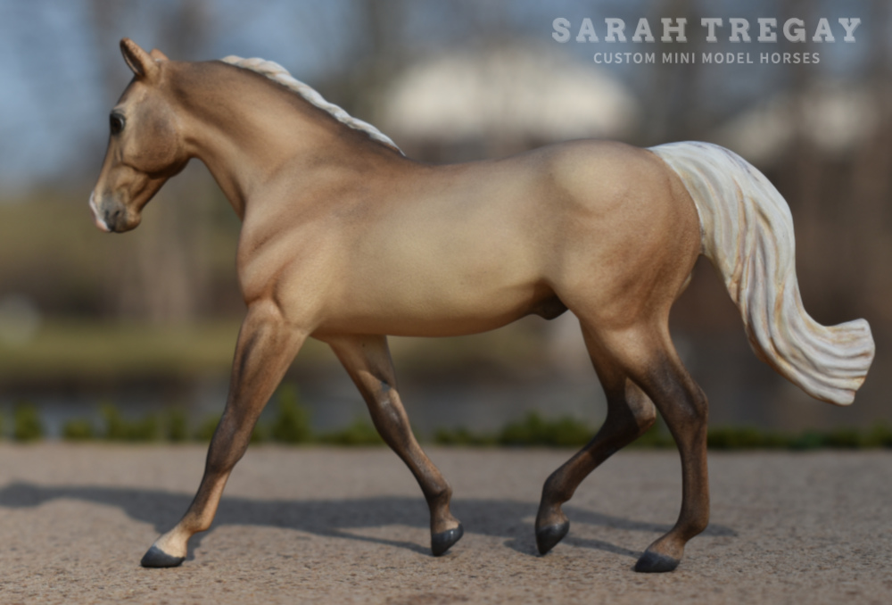 CM dunalino MFT gelding by Sarah Tregay, a Custom Mini/ Stablemate Model Horse