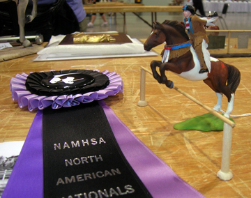 custom mini eh capa rider by Sarah Tregay (Breyer Stablemate jumper)