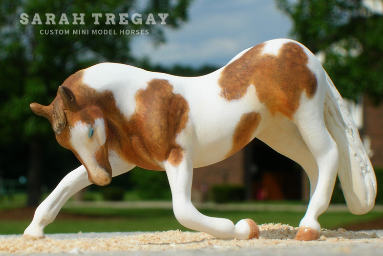 Custom Mini Model Horse by Sarah Tregay, a Breyer Stablemate CM