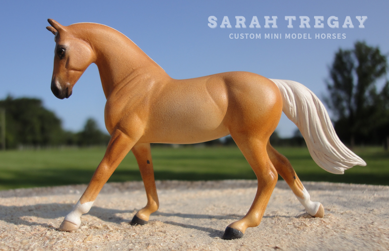 Palomino (Breyer Stablemate) Custom Mini Model Horse by Sarah Tregay