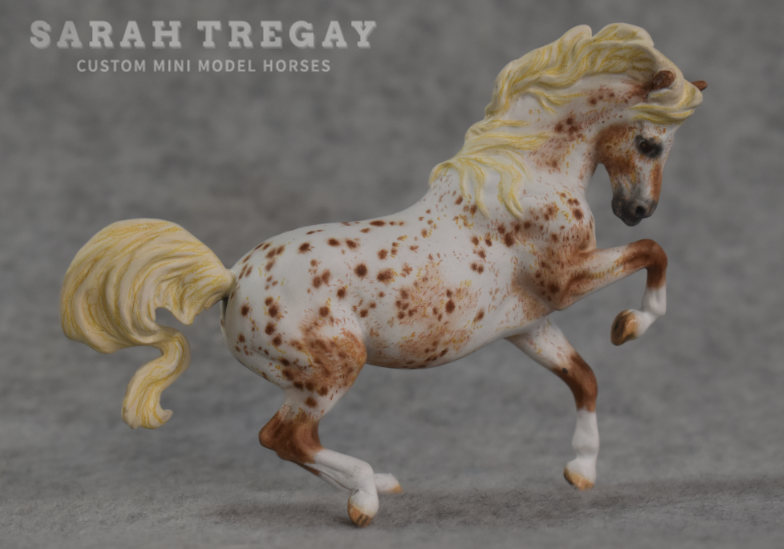 breyer stablemate Croi Appaloosa custom mini model horse by Sarah Tregay