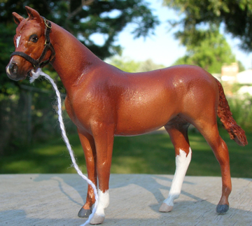 custom model horse by Sarah Tregay