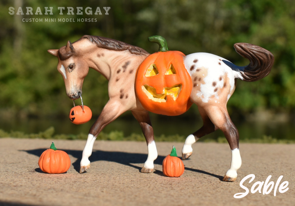 Breyer custom stablemate halloween model horse by Sarah Tregay