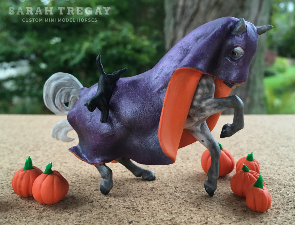 Breyer custom stablemate halloween model horse by Sarah Tregay
