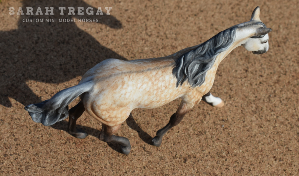 CM MFT rose gray by Sarah Tregay, a Custom Mini/ Stablemate Model Horse
