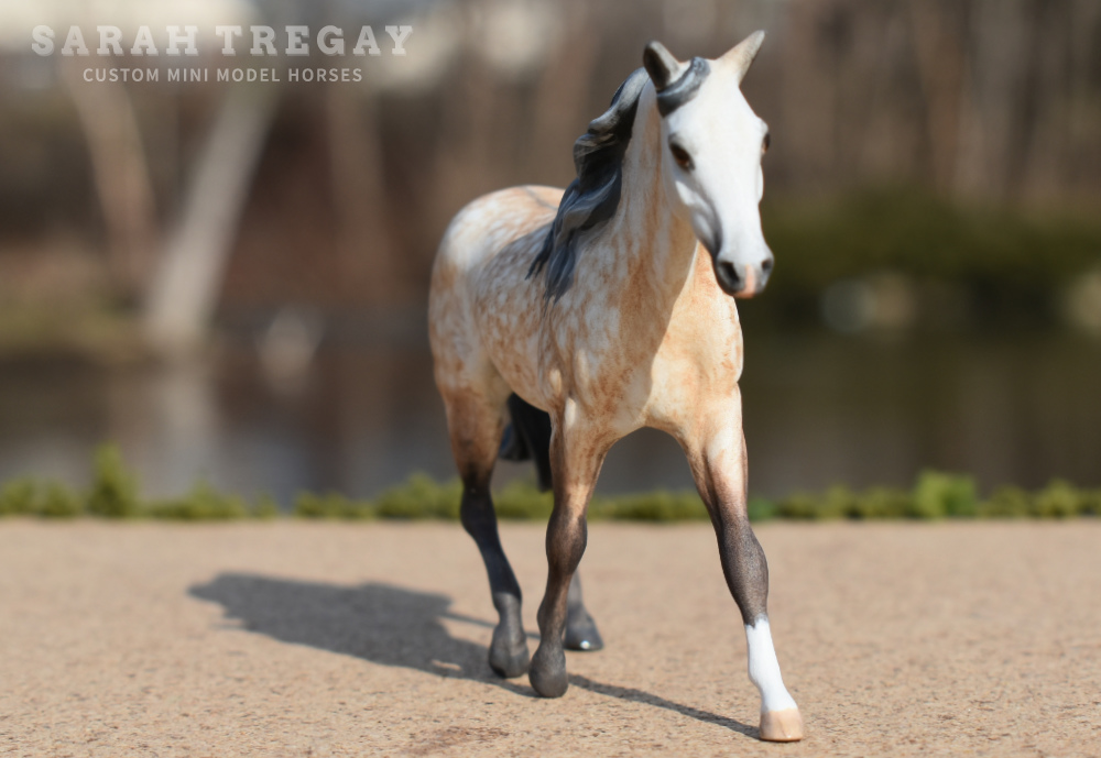 CM MFT rose gray by Sarah Tregay, a Custom Mini/ Stablemate Model Horse