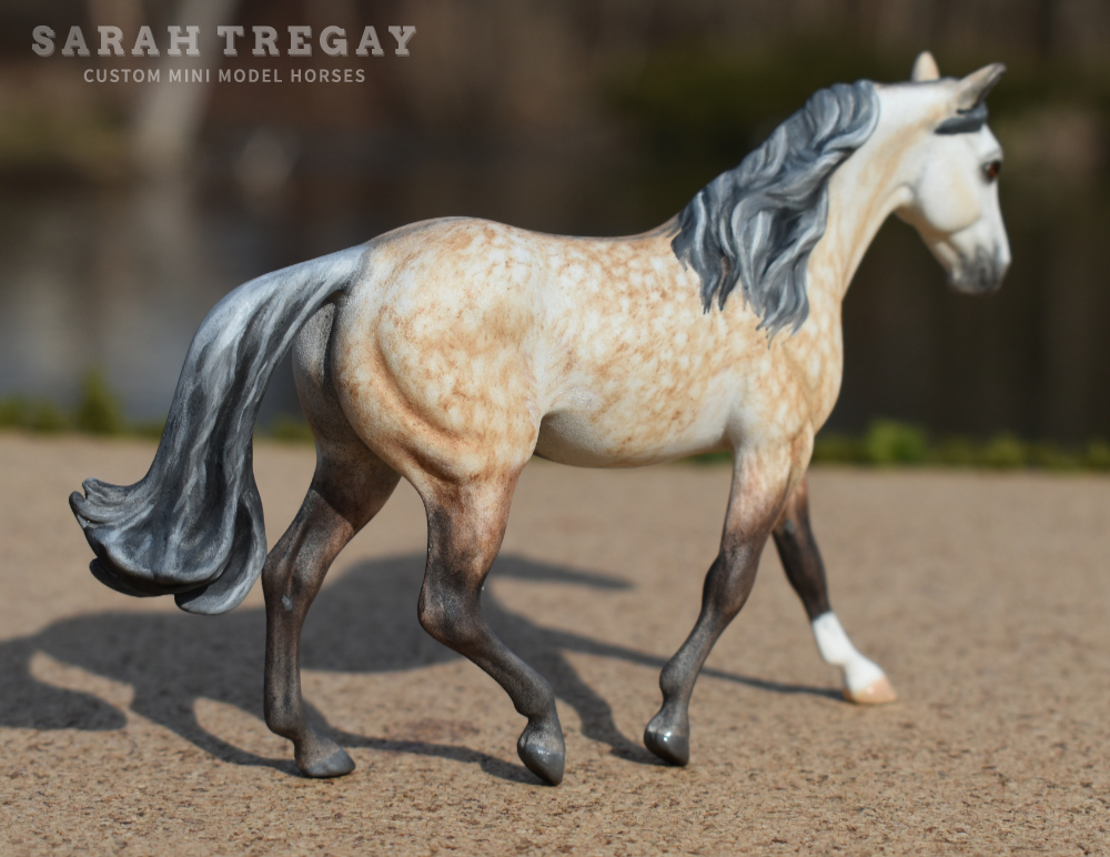 CM MFT rose gray by Sarah Tregay, a Custom Mini/ Stablemate Model Horse
