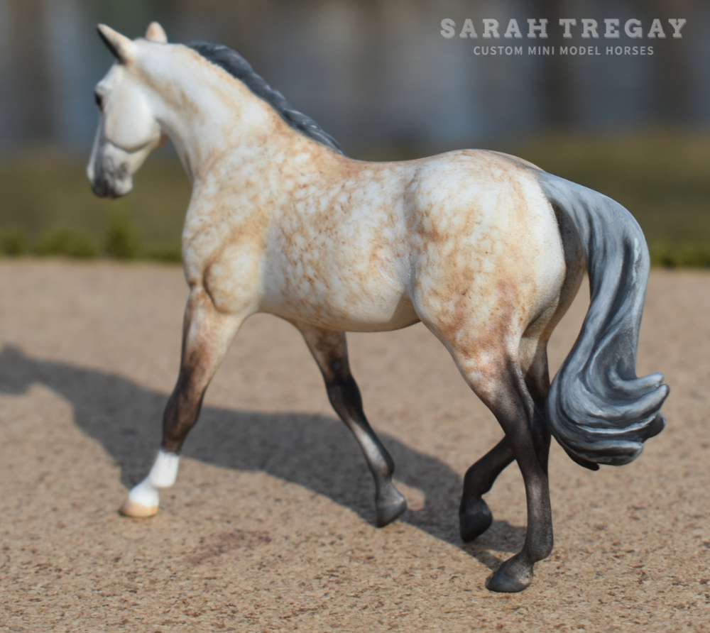 CM MFT rose gray by Sarah Tregay, a Custom Mini/ Stablemate Model Horse