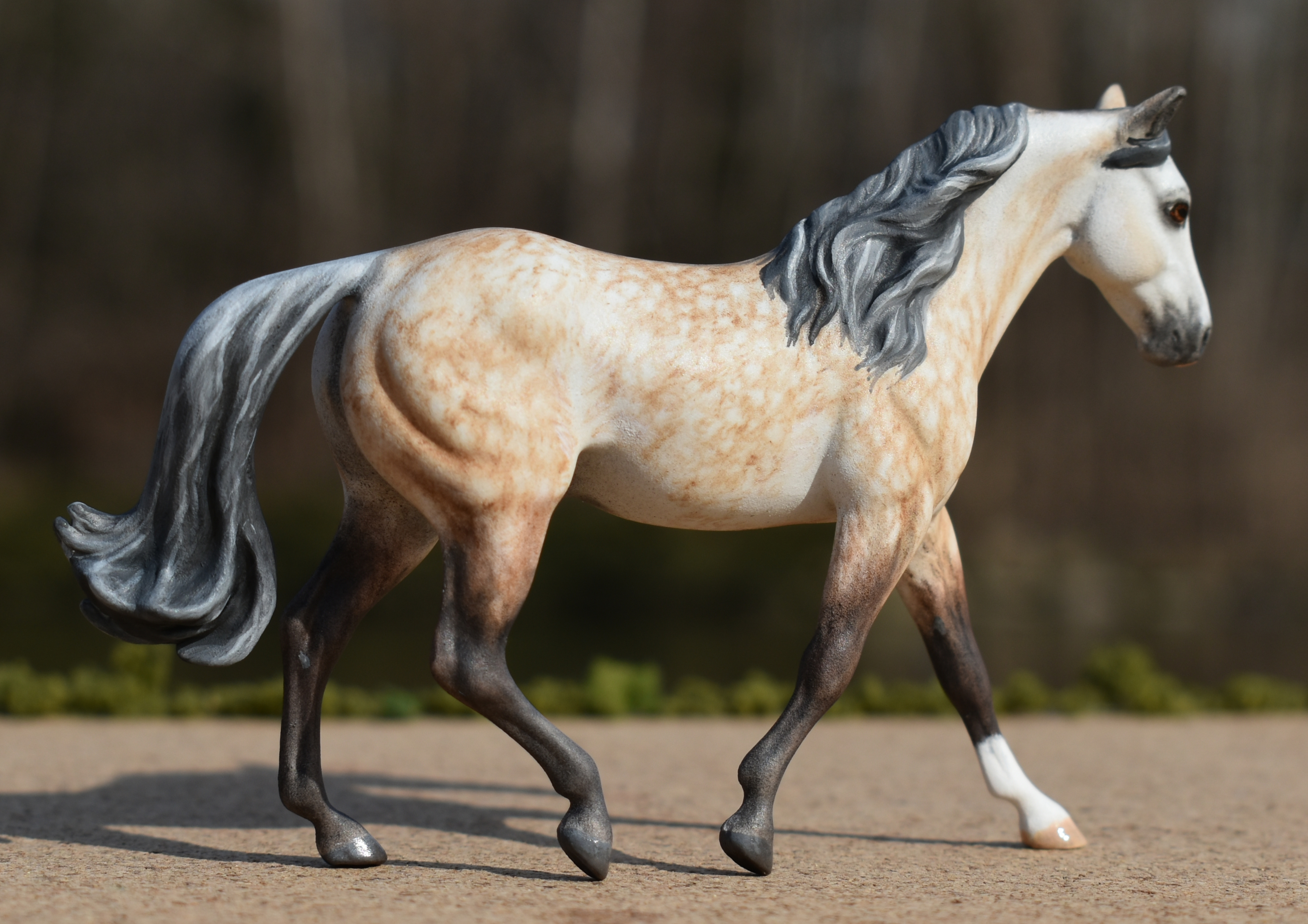 CM MFT rose gray by Sarah Tregay, a Custom Mini/ Stablemate Model Horse