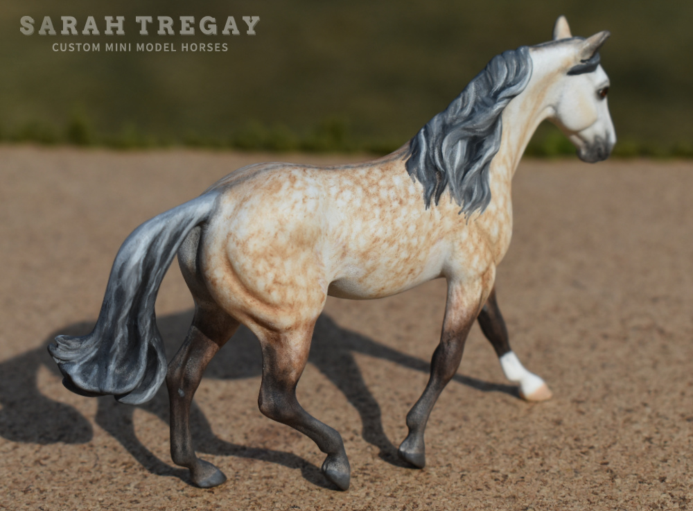 CM MFT rose gray by Sarah Tregay, a Custom Mini/ Stablemate Model Horse
