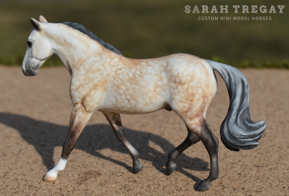 CM MFT rose gray by Sarah Tregay, a Custom Mini/ Stablemate Model Horse