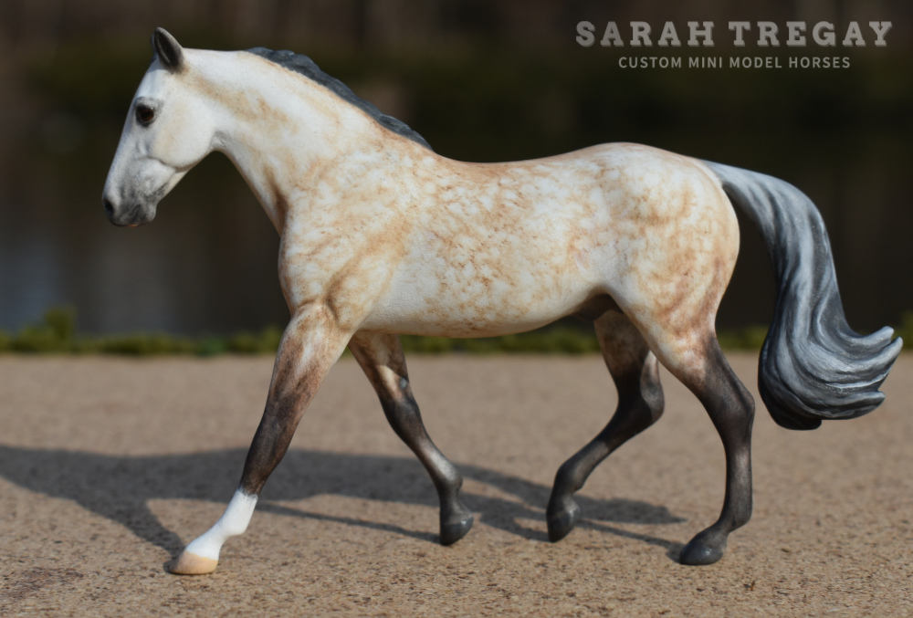 CM MFT rose gray by Sarah Tregay, a Custom Mini/ Stablemate Model Horse