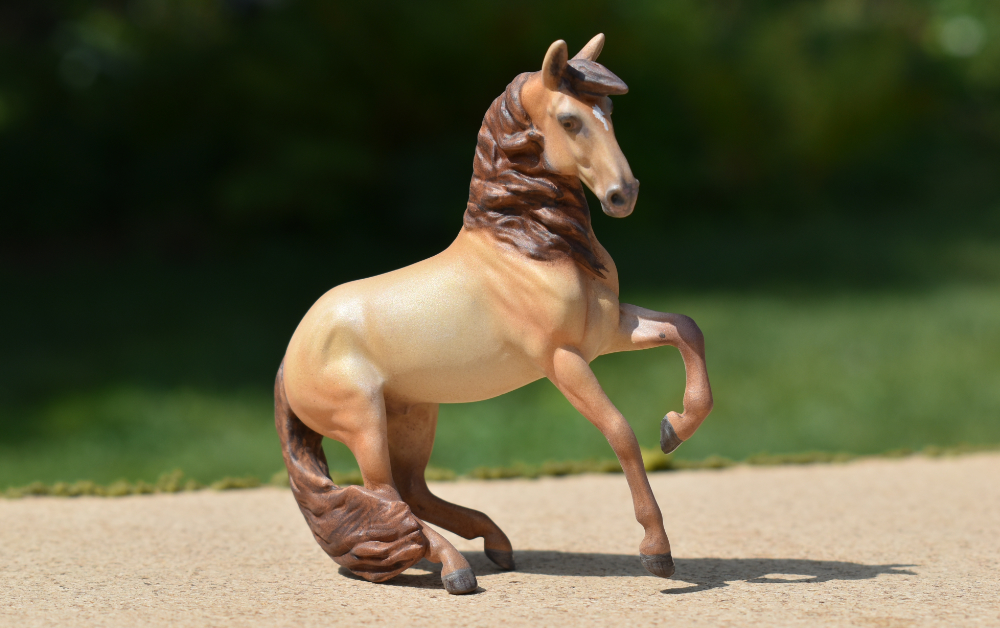 CM Breyer by Sarah Tregay, a Custom Mini/ Stablemate Model Horse to champagne andalusian stallion