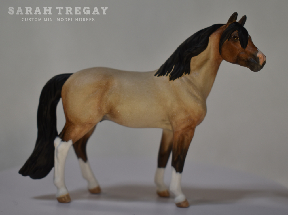 CM Breyer by Sarah Tregay, a Custom Mini/ Stablemate Model Horse to bay roan