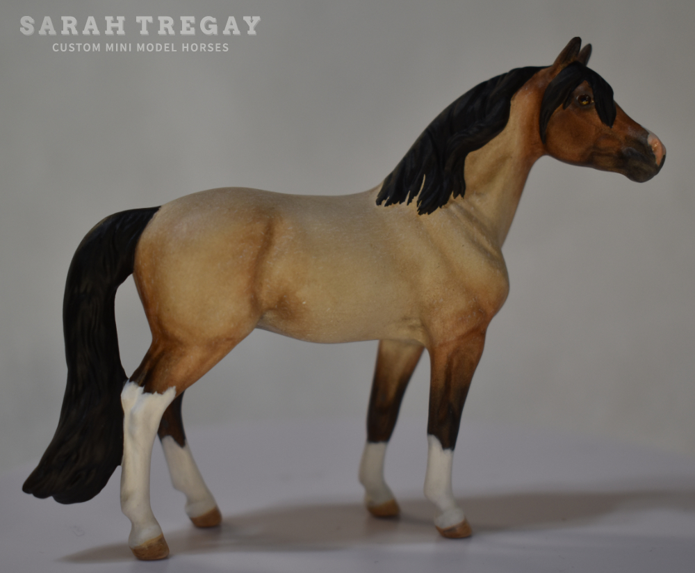 CM Breyer by Sarah Tregay, a Custom Mini/ Stablemate Model Horse to bay roan