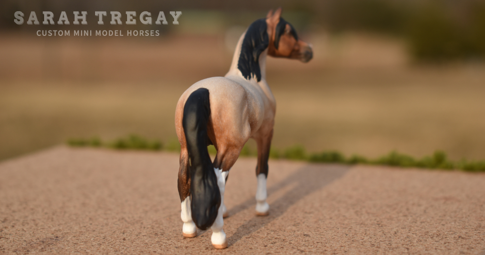 CM Breyer by Sarah Tregay, a Custom Mini/ Stablemate Model Horse to bay roan
