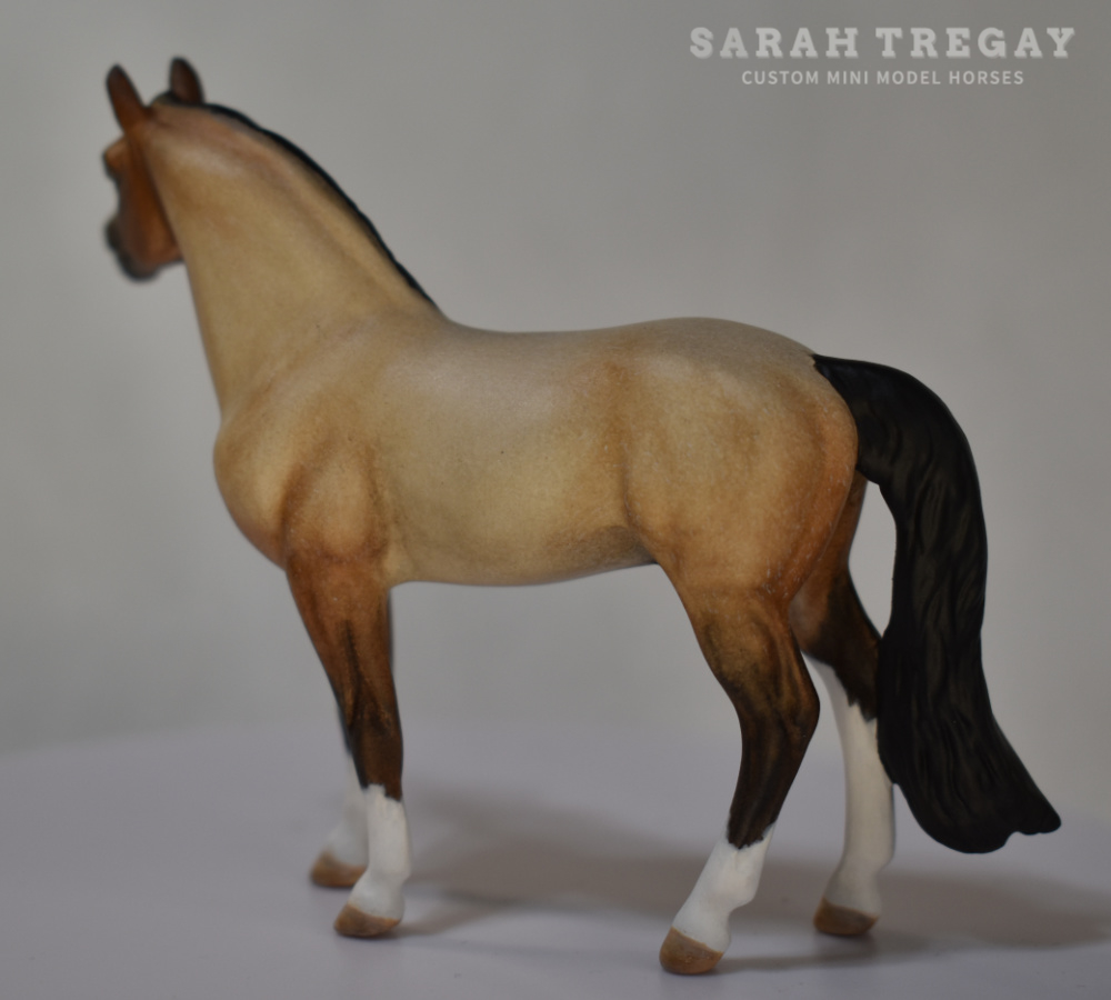 CM Breyer by Sarah Tregay, a Custom Mini/ Stablemate Model Horse to bay roan
