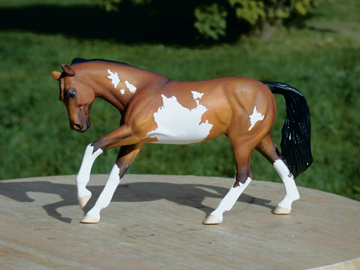 paint overo custom model horse by Sarah Tregay