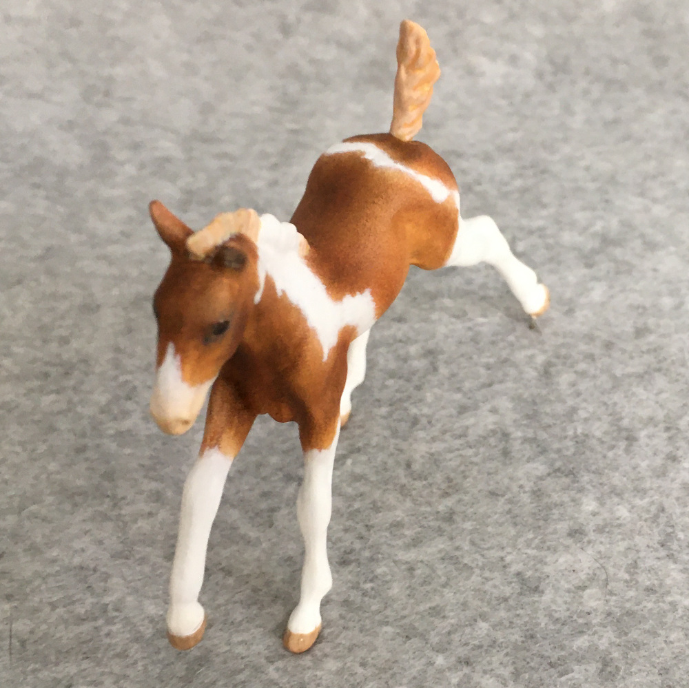 CM Breyer by Sarah Tregay, a Custom Mini/ Breyer Stablemate Model Horse to Pinto sporthorse or warmblood filly in sorrel pinto