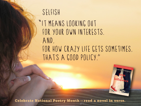Love and Leftovers by Sarah Tregay, a novel in verse